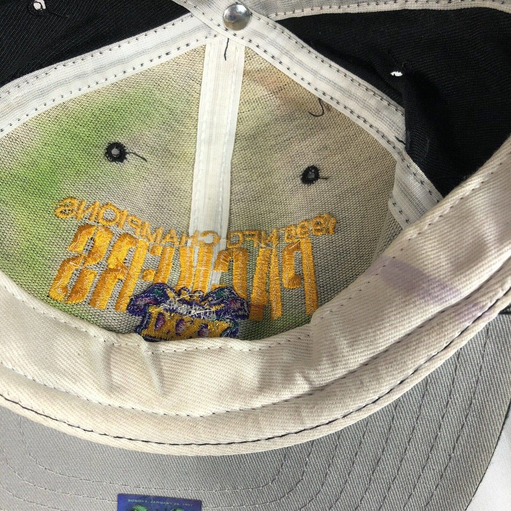 VTG NEW ERA 1996 NFC Champions Greenbay Packers Superbowl XXXI Hat Cap USA Made - Picture 8 of 9